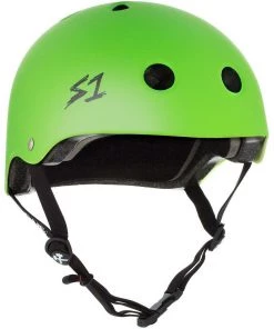 S1 Lifer Bright Matte Green Helmet Safety Gear