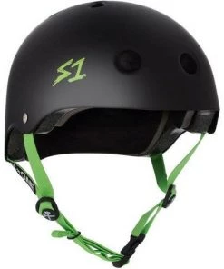 S1 Lifer Matte Black W/ Colored Straps Lifer Helmet Safety Gear