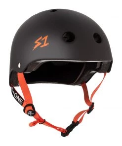 S1 Lifer Matte Black W/ Colored Straps Lifer Helmet Safety Gear
