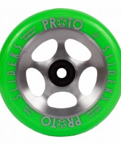 PROTO – StarBright Sliders 110mm (Neon Green On RAW) Wheels
