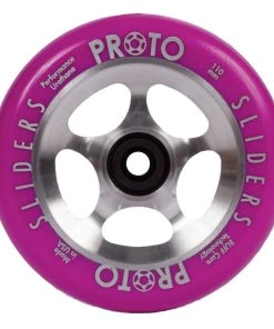 Wheels PROTO – StarBright Sliders 110mm (Neon Purple On RAW)