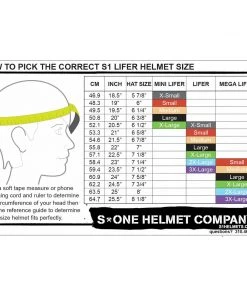 S1 Lifer Matte Black W/ Colored Straps Lifer Helmet Safety Gear