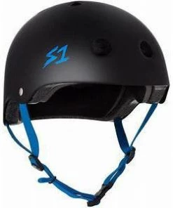 S1 Lifer Matte Black W/ Colored Straps Lifer Helmet Safety Gear