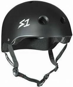 S1 Lifer Matte Black W/ Colored Straps Lifer Helmet Safety Gear